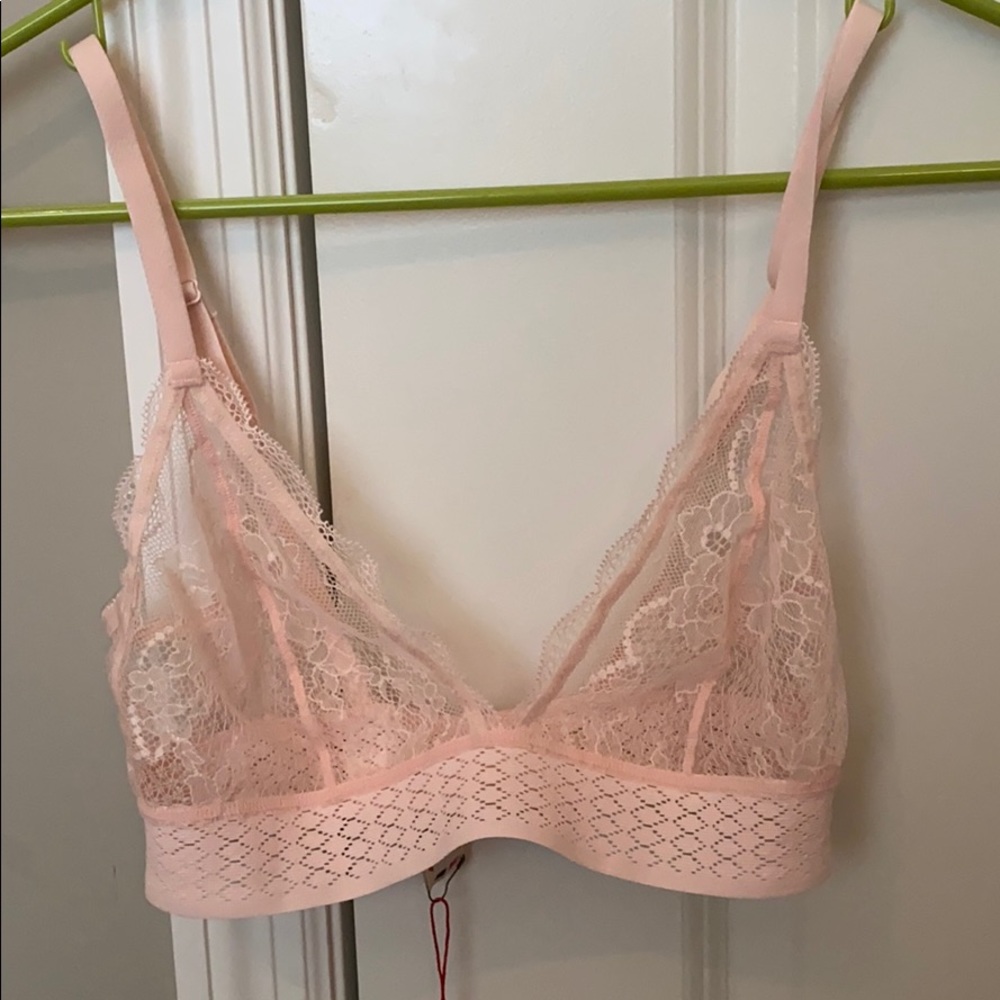 Pink Lace Bra